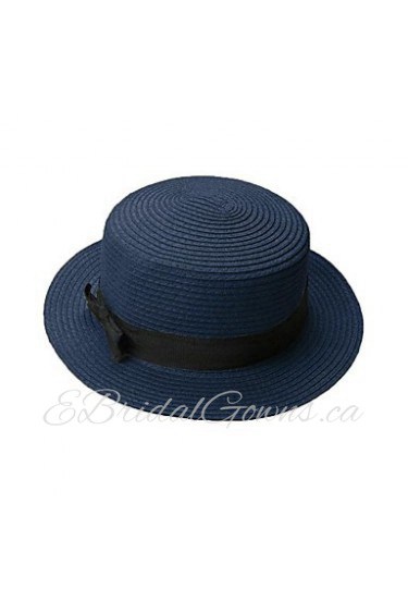 Women's Trilby Bowknot Straw Panama Beach Sun Hat (More Colors)