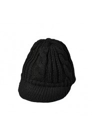 Korean Women Wool Knit Hat Protection Ear Cap Warm Upscale Twist Cap