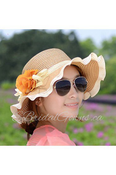 Summer Sun Waves Curl Lace Female Flowers Beach Hat