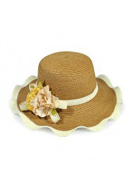 Summer Sun Waves Curl Lace Female Flowers Beach Hat