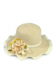 Summer Sun Waves Curl Lace Female Flowers Beach Hat