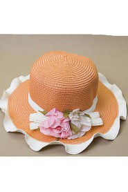 Summer Sun Waves Curl Lace Female Flowers Beach Hat