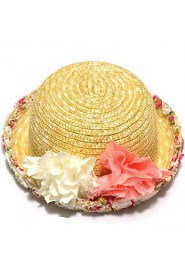 Women Cute Casual Spring Summer UV Lace Floral Beach Straw Holiday Hat