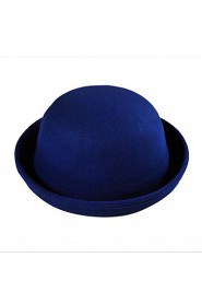 Dome Of Autumn And Winter Cashmere Woolen Hat Crimping Fashion Candy-colored Solid Topper