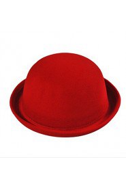 Dome Of Autumn And Winter Cashmere Woolen Hat Crimping Fashion Candy-colored Solid Topper