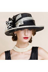 Women Party Summer Linen Bowler/Cloche Hat