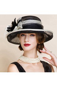 Women Party Summer Linen Bowler/Cloche Hat