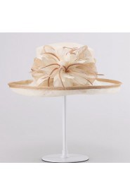 Women Party Summer Linen Bowler/Cloche Hat