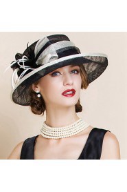 Women Party Summer Linen Bowler/Cloche Hat