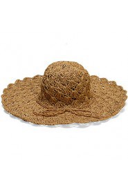 Women Casual Handmade Hollow Summer Sun Beach Lady Curling Idyllic Hat