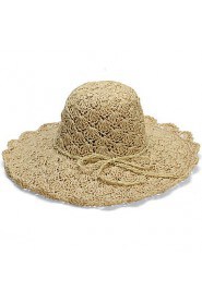 Women Casual Handmade Hollow Summer Sun Beach Lady Curling Idyllic Hat