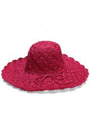 Women Casual Handmade Hollow Summer Sun Beach Lady Curling Idyllic Hat