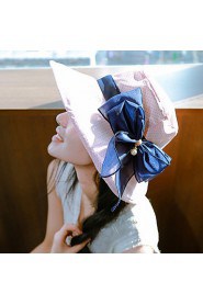 Women Casual Elegant Outdoor Shopping Trips Sun Visor Bow Hat