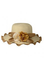 Women Straw Floppy Hat , Casual Summer