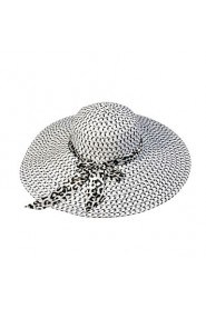 Korea Leopard Bow Beach Hat