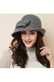 Women Wool Bowler/Cloche Hat , Cute/Party/Work/Casual All Seasons