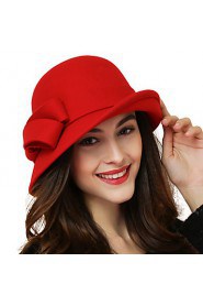 Women Wool Bowler/Cloche Hat , Cute/Party/Work/Casual All Seasons