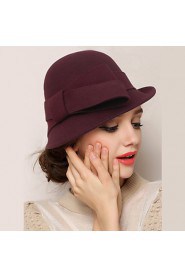 Women Wool Bowler/Cloche Hat , Cute/Party/Work/Casual All Seasons