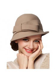 Women Wool Bowler/Cloche Hat , Cute/Party/Work/Casual All Seasons