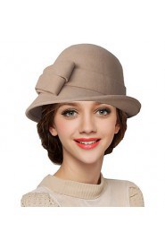 Women Wool Bowler/Cloche Hat , Cute/Party/Work/Casual All Seasons