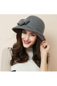 Women Wool Bowler/Cloche Hat , Cute/Party/Work/Casual All Seasons