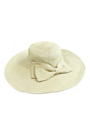 Korean Version Of The Collapsible Sun Beach Summer Straw Bow Hat