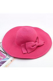 Korean Version Of The Collapsible Sun Beach Summer Straw Bow Hat