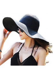 Women Straw Sun Hat,Vintage/ Casual Spring/ Summer/ Fall