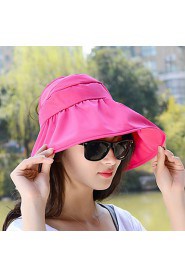 Unisex Casual Summer Empty Top Folding Sun UV Cycling Candy Colors Hat