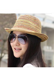 Tails Rainbow Woven Straw Hat Bohemia Female Summer Beach Hat