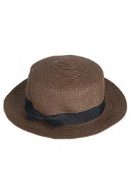 England Bow Spring And Summer Female Beach Sun Flat Top Hat