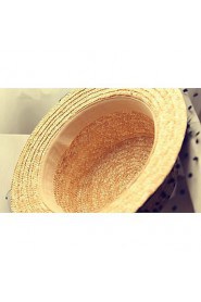 Women Chiffon Straw Hat , Vintage/Cute Summer