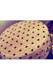 Women Chiffon Straw Hat , Vintage/Cute Summer