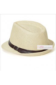 Short Eaves Linen Belt Buckle British Jazz Hat