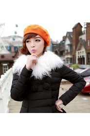 Winter Faux Fur Beret Hat