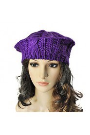 Korean Version Of The Fall And Winter Bud Cannabis Spherical Caps Knitting Wool Beret