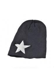 Male And Female Fall And Winter Five-pointed Star Loose Sleeve Non-mainstream Headgear Wool Knitted Hat