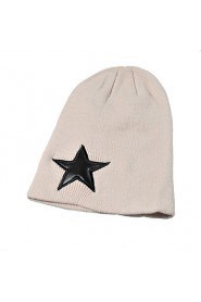 Male And Female Fall And Winter Five-pointed Star Loose Sleeve Non-mainstream Headgear Wool Knitted Hat