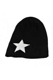 Male And Female Fall And Winter Five-pointed Star Loose Sleeve Non-mainstream Headgear Wool Knitted Hat