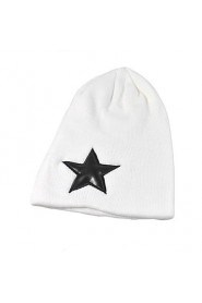 Male And Female Fall And Winter Five-pointed Star Loose Sleeve Non-mainstream Headgear Wool Knitted Hat