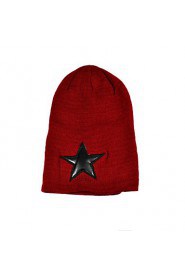 Male And Female Fall And Winter Five-pointed Star Loose Sleeve Non-mainstream Headgear Wool Knitted Hat