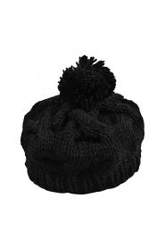 Great Berets Pumpkin Knit Coarse Lines Hat