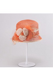 Women Party Summer Linen Bowler/Cloche Hat