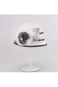 Women Party Summer Linen Bowler/Cloche Hat