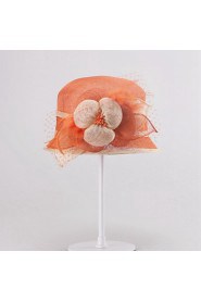 Women Party Summer Linen Bowler/Cloche Hat