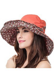 Women Cotton Blend Sun Hat Facial Hydrating UV Cream,Vintage/ Cute/ Party/ Work/ Casual Spring/ Summer/ Fall