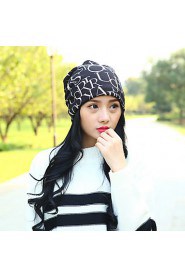 Couple Letters Printed Scarf Hat Multifunction Cotton Casual Fashion Hat