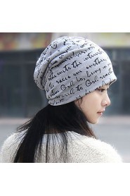 Couple Letters Printed Scarf Hat Multifunction Cotton Casual Fashion Hat