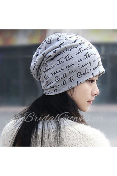 Couple Letters Printed Scarf Hat Multifunction Cotton Casual Fashion Hat