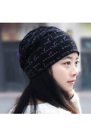 Couple Letters Printed Scarf Hat Multifunction Cotton Casual Fashion Hat